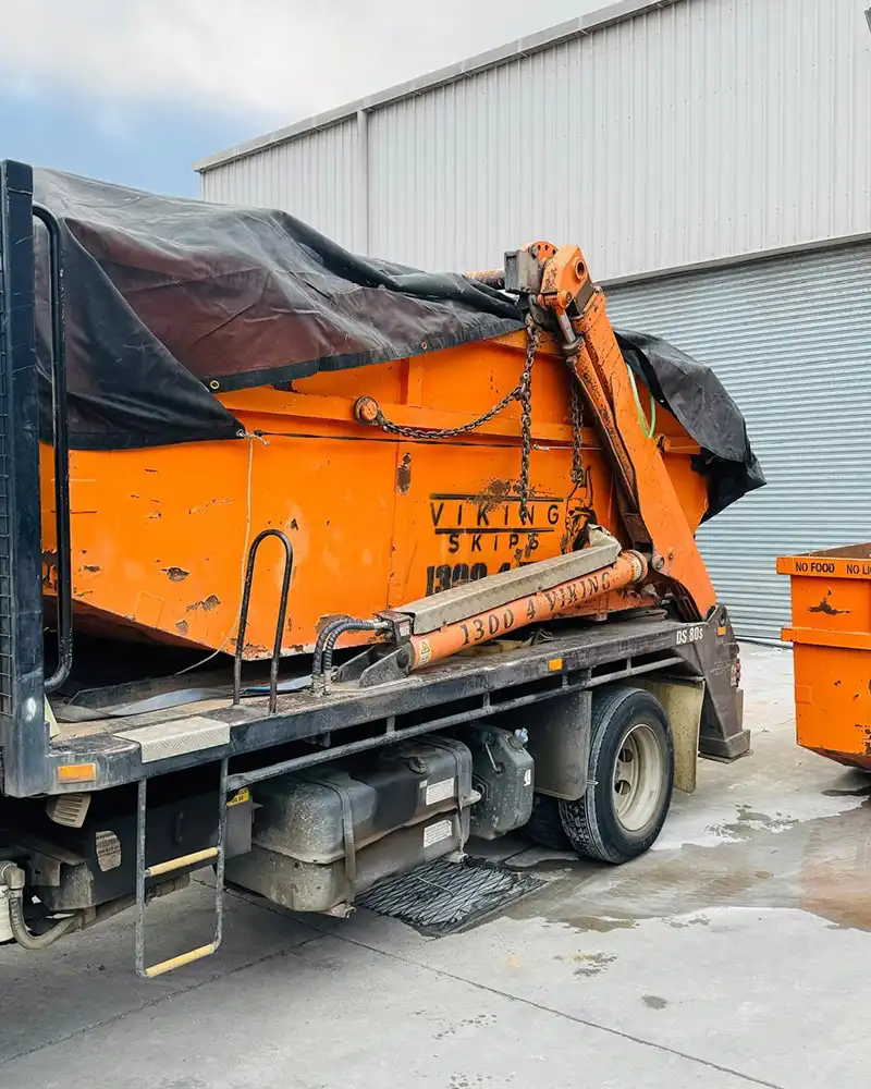 Viking Skips truck branded 1300 4 VIKING